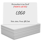 Card in PVC Personalizzate - FRONTE + RETRO - idea per eventi matrimoni biglietti da visita e messaggi di auguri
