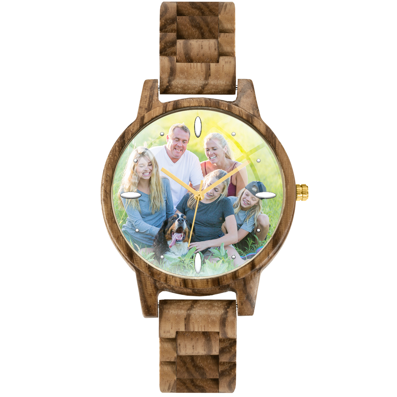 Orologio Personalizzato in 3D Unisex - NATURAL WOOD - Vero Legno