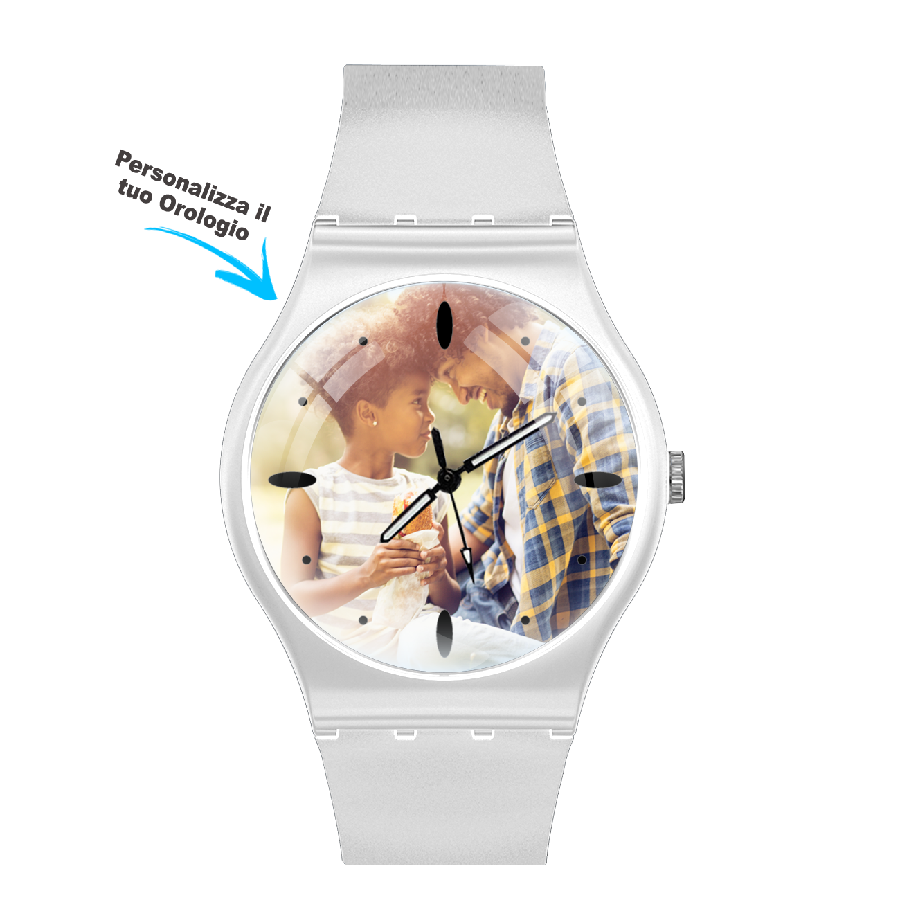 Orologio Personalizzato in 3D Uomo, Donna, Bambino - Soft Gum