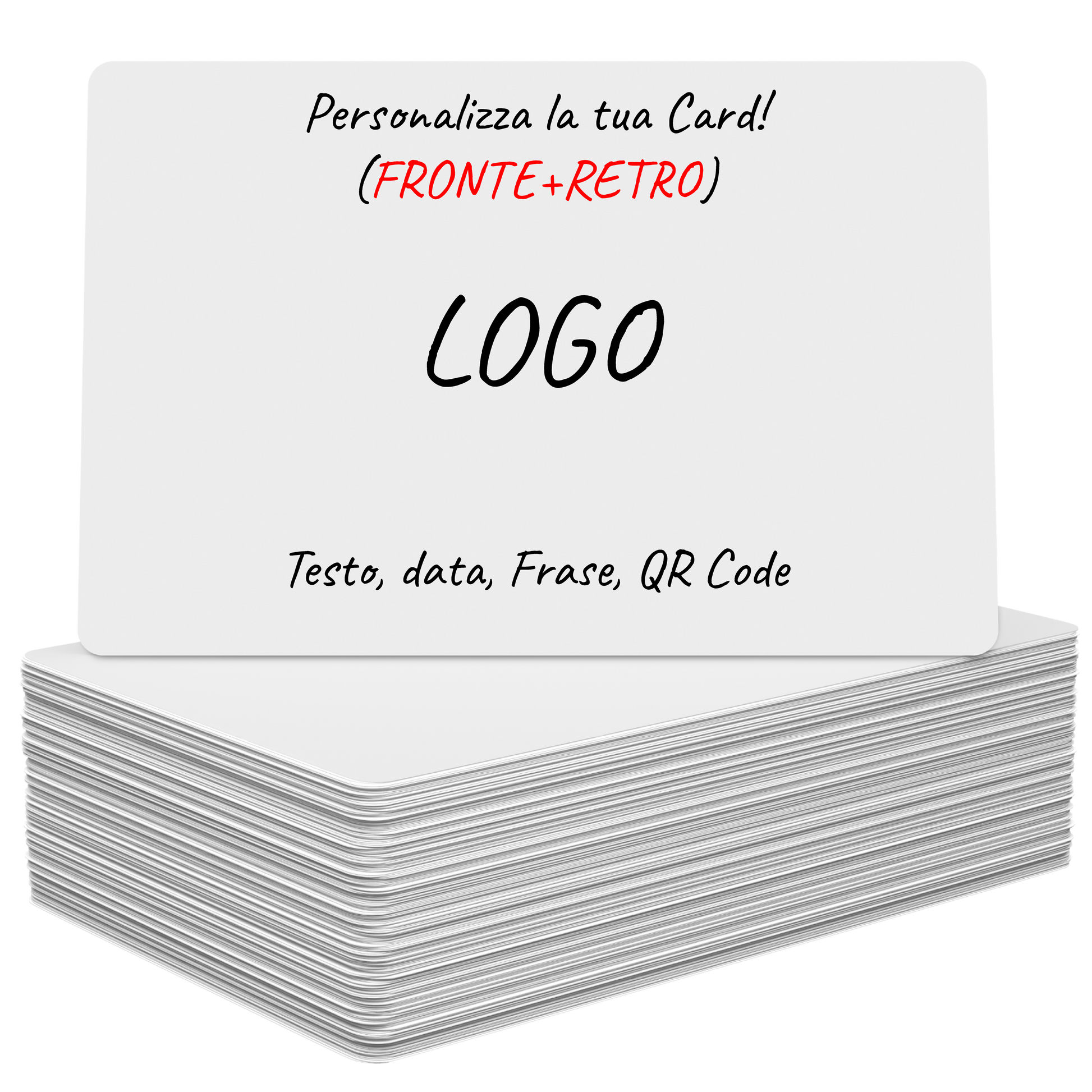 Card in PVC Personalizzate - FRONTE + RETRO - idea per eventi matrimon –  Eremiti Jewels