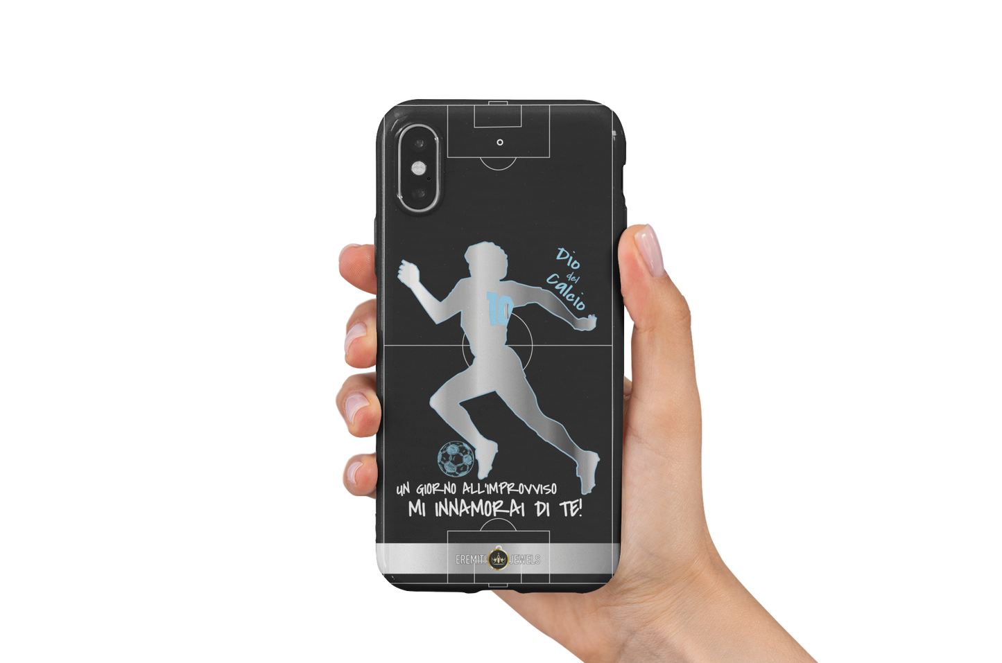 Cover per iPhone - DIO DEL CALCIO SILVER EDITION - TPU ultra sottile super resistente impermeabile seleziona il modello compatibile con il tuo smartphone